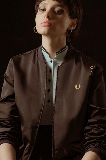 Fred Perry SJ3006 Naisten Takki Mustat | FI 1137VRWD
